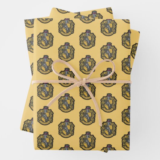 Harry Potter | Hufflepuff Crest Patch Inpakpapier Vel (In situ)