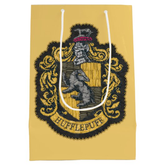 Harry Potter | Hufflepuff Crest Patch Medium Cadeauzakje (Achterkant)