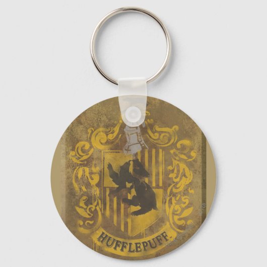 Harry Potter | Hufflepuff Crest Spray Paint Sleutelhanger (Voorkant)