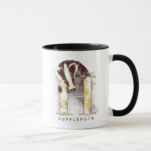 Harry Potter | HUFFLEPUFF™ Dasje Waterverf Mok (Rechts)