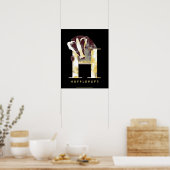 Harry Potter | HUFFLEPUFF™ Dasje Waterverf Poster (Keuken)