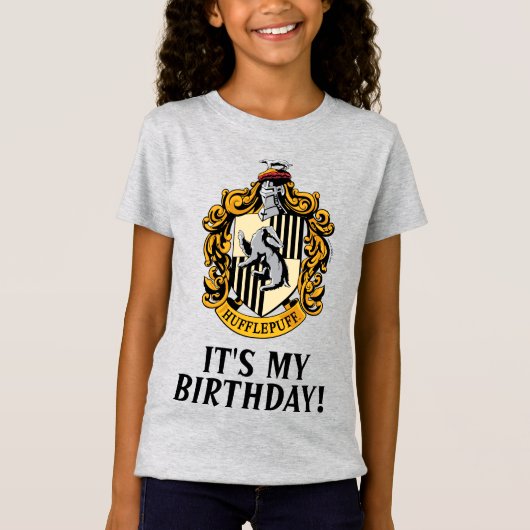 Harry Potter | Hufflepuff - Het is mijn verjaardag T-shirt (Voorkant)