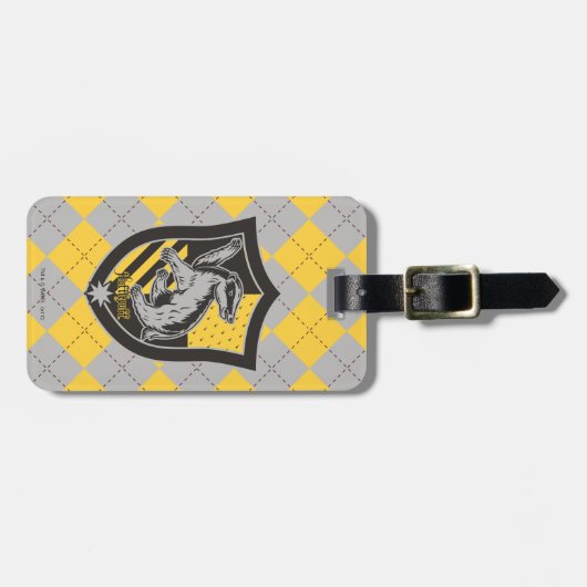 Harry Potter| Hufflepuff House Pride Crest Bagagelabel (Voorkant horizontaal)