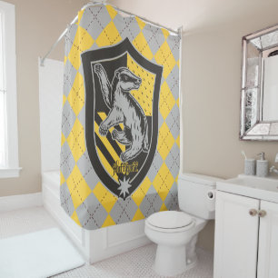 Harry Potter Hufflepuff House Pride Crest Douchegordijn