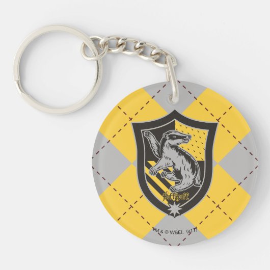 Harry Potter | Hufflepuff House Pride Crest Sleutelhanger (Voorkant)