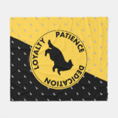 Harry Potter | HUFFLEPUFF™ House Trais Graphic Fleece Deken (Voorkant (Horizontaal))