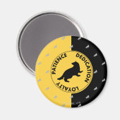 Harry Potter | HUFFLEPUFF™ House Trais Graphic Magneet (Voorkant / Achterkant)