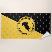 Harry Potter | HUFFLEPUFF™ House Trais Graphic Strandlaken (Voorkant)