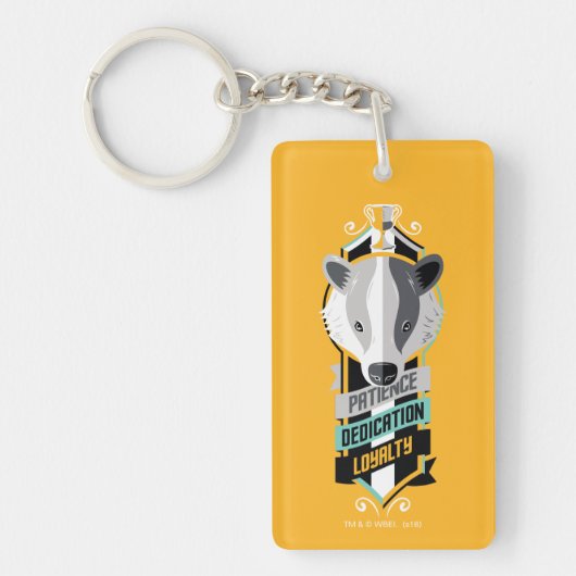 Harry Potter | HUFFLEPUFF™ House Traits Sigil Sleutelhanger (Voorkant)