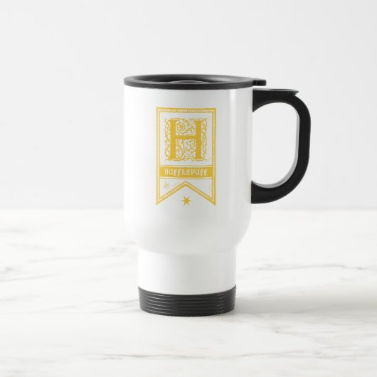 Harry Potter| Hufflepuff Monogram Banner Reisbeker (Rechts)