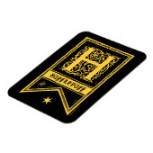 Harry Potter | Hufflepuff Monogram Vlag Magneet (Linkerzijde)