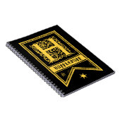 Harry Potter | Hufflepuff Monogram Vlag Notitieboek (Rechterzijde)