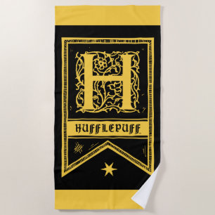 Harry Potter Hufflepuff Monogram Vlag Strandlaken