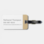 Harry Potter | HUFFLEPUFF™ Silhouet Typografie Bagagelabel (Achterkant horizontaal)