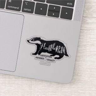 Harry Potter HUFFLEPUFF™ Silhouette Typografie Sticker