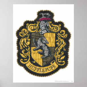 Harry Potter Hufflepuff Wapenschild Patch Poster
