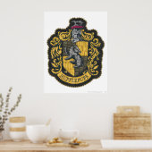 Harry Potter | Hufflepuff Wapenschild Patch Poster (Keuken)