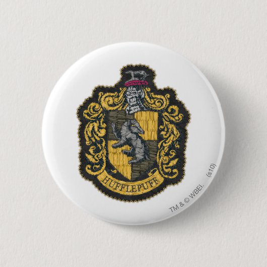 Harry Potter | Hufflepuff Wapenschild Patch Ronde Button 5,7 Cm (Voorkant)
