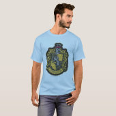 Harry Potter | Hufflepuff Wapenschild Patch T-shirt (Voorkant volledig)