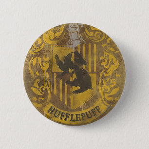 Harry Potter Hufflepuff Wapenspreuk Spuitverf Ronde Button 5,7 Cm