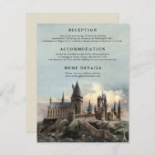 Harry Potter Huwelijk | Details van het Kasteel va Informatiekaartje (Voorkant / Achterkant)