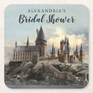 Harry Potter Huwelijksfeest Hogwarts Castle Vierkante Kartonnen Onderzetter