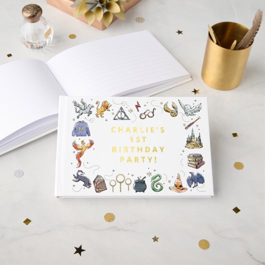 Harry Potter Icon's Birthday Gastenboek (Voorkant open)
