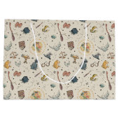 Harry Potter Icons Pattern - Baby shower Groot Cadeauzakje (Achterkant)