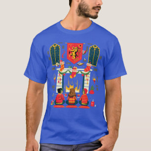 Harry Potter Kerstmis Vrienden voor de Haard T-shirt