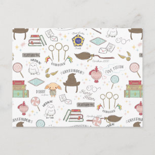 HARRY POTTER™ Klein Magisch Patroon Briefkaart