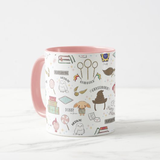 HARRY POTTER™ Klein Magisch Patroon Mok (Voorkant links)