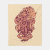 Harry Potter | Leeuw Crest van Gryffindor Fleece Deken (Voorkant)