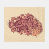 Harry Potter | Leeuw Crest van Gryffindor Fleece Deken (Voorkant (Horizontaal))