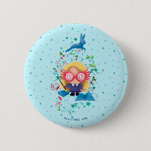 Harry Potter Luna Lovegood Grafisch Ronde Button 5,7 Cm