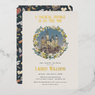 Harry Potter   Magisch Kasteel van Hogwarts Baby S Folie Uitnodiging