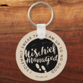 Harry Potter | Marauder's Map Charms Typografie Sleutelhanger (Voorkant)
