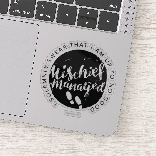 Harry Potter | Marauder's Map Charms Typografie Sticker (Detail)