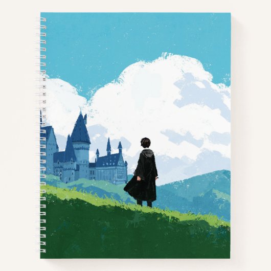 HARRY POTTER™ met uitzicht op HOGWARTS™ Kasteel Notitieboek (Voorkant)