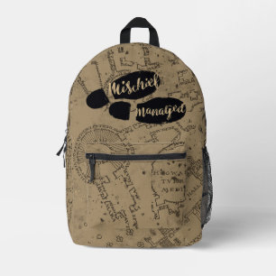 Harry Potter   MISCHIEF MANAGED™ Kaart Voetafdrukk Bedrukte Rugzak