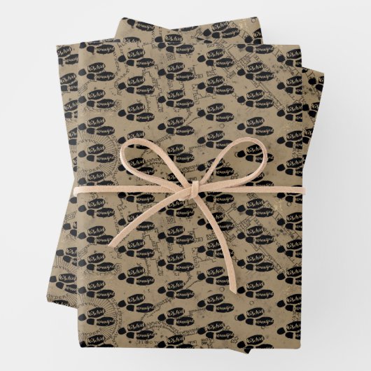 Harry Potter | MISCHIEF MANAGED™ Map Footprint Inpakpapier Vel (In situ)