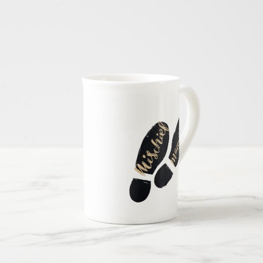 Harry Potter | MISCHIEF MANAGED™ Map Footprint Porselein Kop (Voorkant rechts)