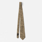 Harry Potter | MISCHIEF MANAGED™ Map Footprint Stropdas (Achterkant)