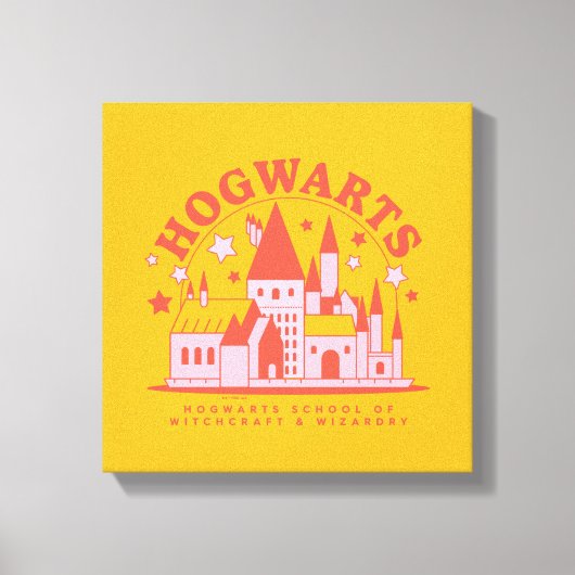 HARRY POTTER™ | Mooie HOGWARTS™ School Canvas Afdruk (Voorkant)