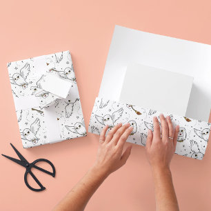 Harry Potter Motif Hedwig - Papier d'emballage p