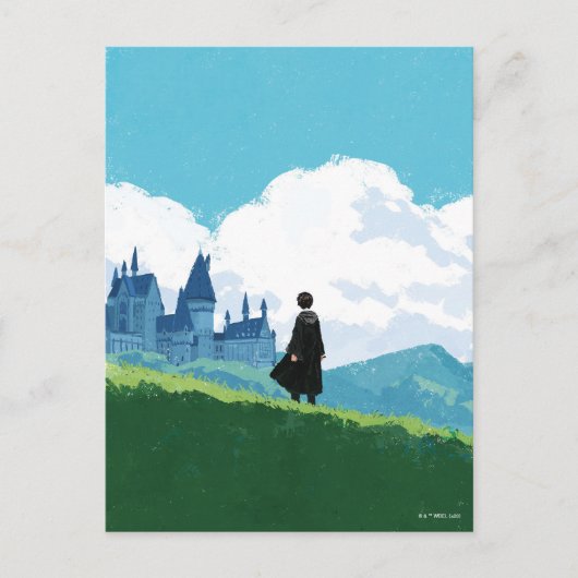 HARRY POTTER™ over het HOGWARTS™ Castle Briefkaart (Voorkant)
