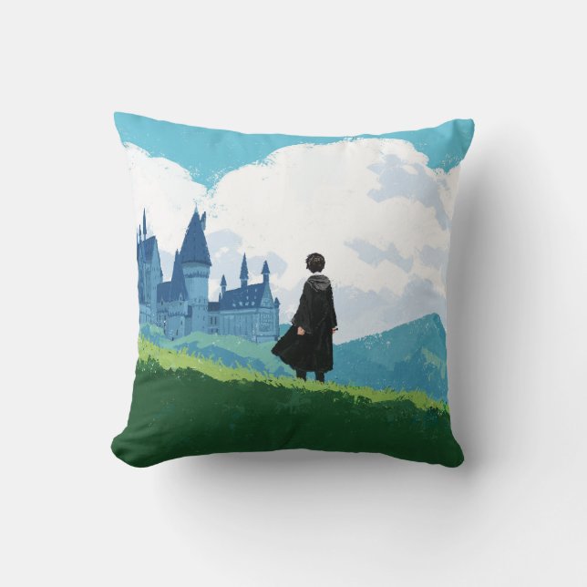 HARRY POTTER™ over het HOGWARTS™ Castle Kussen (Voorkant)