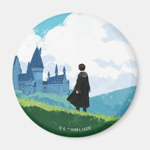 HARRY POTTER™ over het HOGWARTS™ Castle Magneet