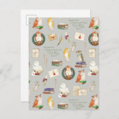 HARRY POTTER™ | Owl Letter Patroon Briefkaart (Voorkant / Achterkant)