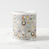 HARRY POTTER™ | Owl Letter Patroon Extra Grote Beker (Voorkant)