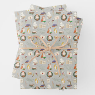 HARRY POTTER™   Owl Letter Patroon Inpakpapier Vel
